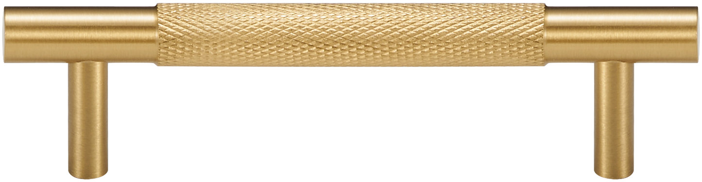 MERCER KNURLED BRUSHED BRASS PULL