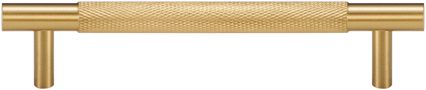 MERCER KNURLED BRUSHED BRASS PULL