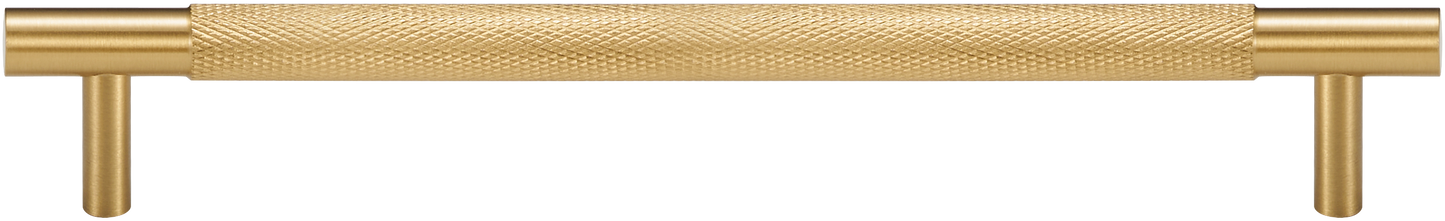 MERCER KNURLED BRUSHED BRASS PULL