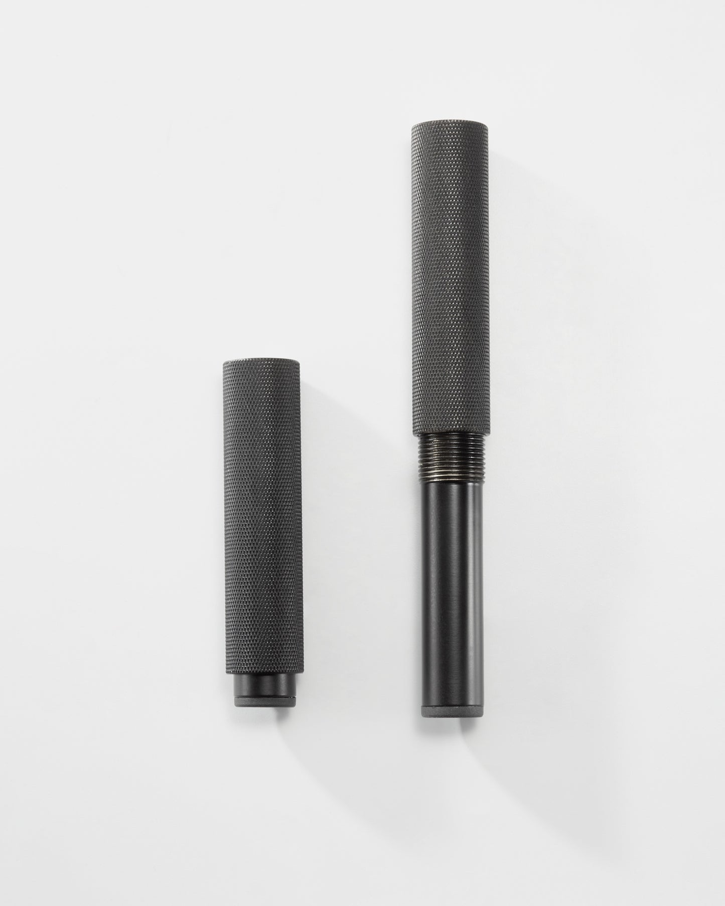SOHO KNURLED FURNITURE LEGS IN MATTE BLACK (PAIR)