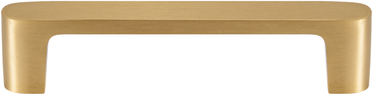 ASTOR ROUNDED L-SHAPE BRUSHED BRASS CABINET PULL
