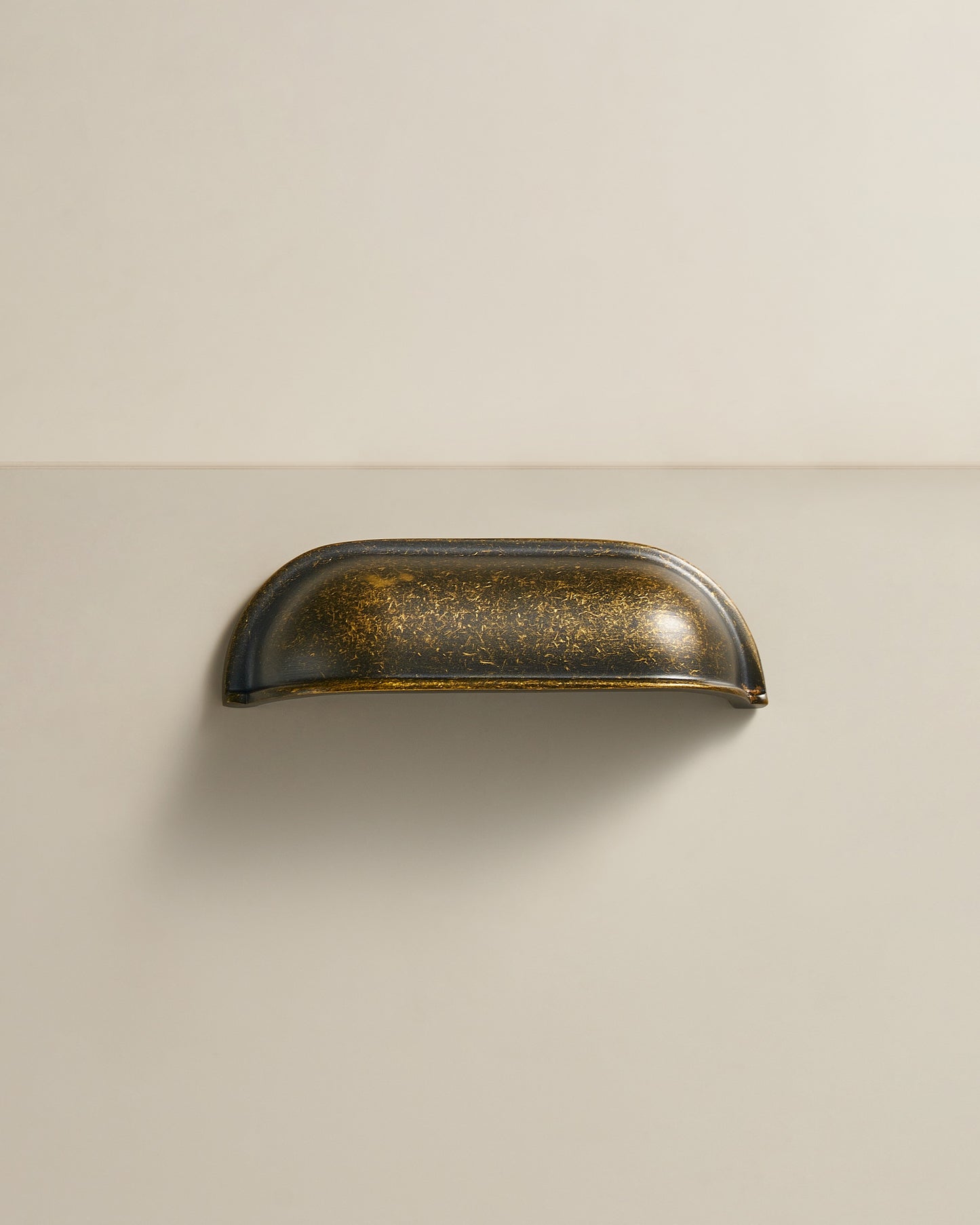 DUNHAM PATINA CUP PULL IN AGED BRASS