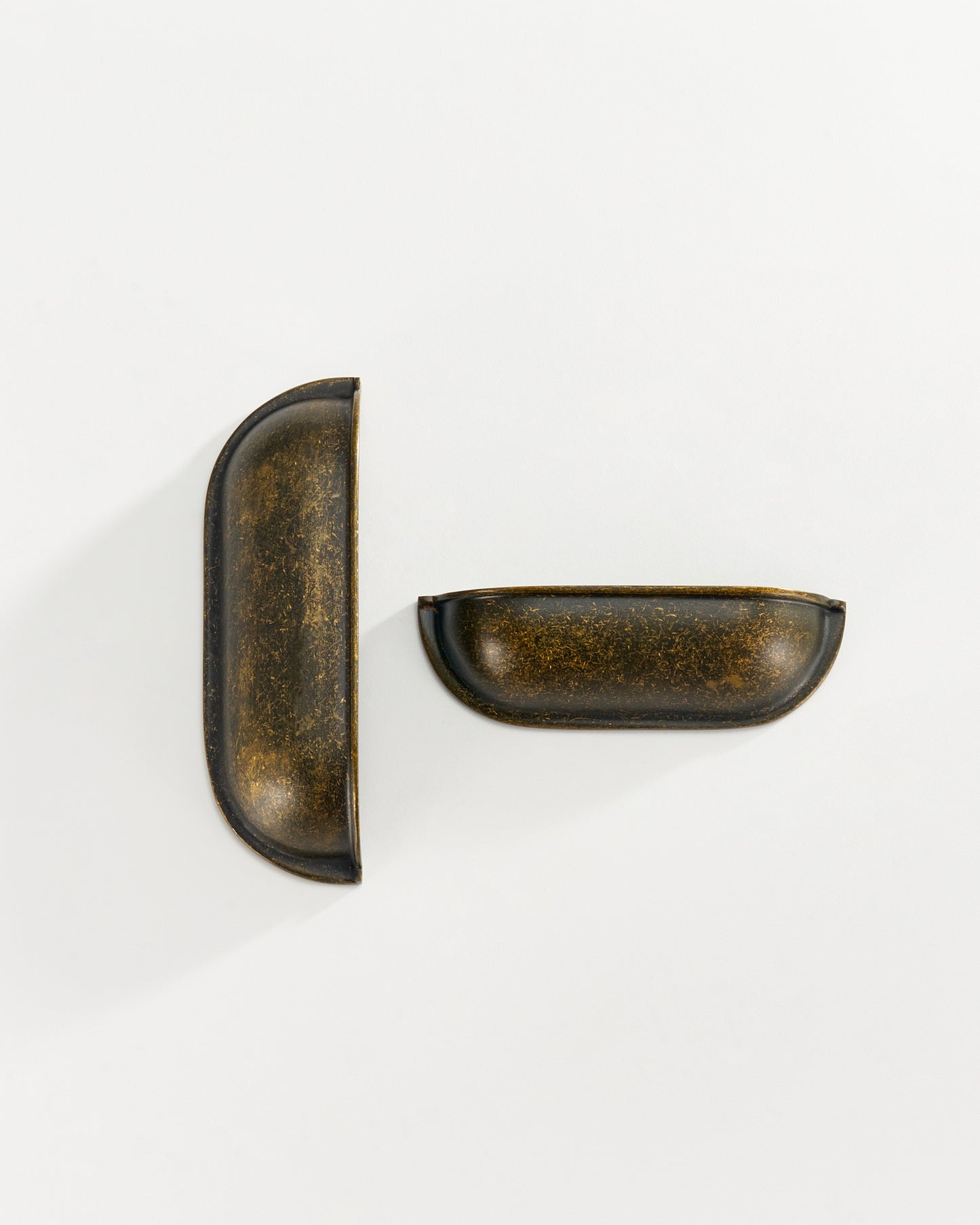 DUNHAM PATINA CUP PULL IN AGED BRASS
