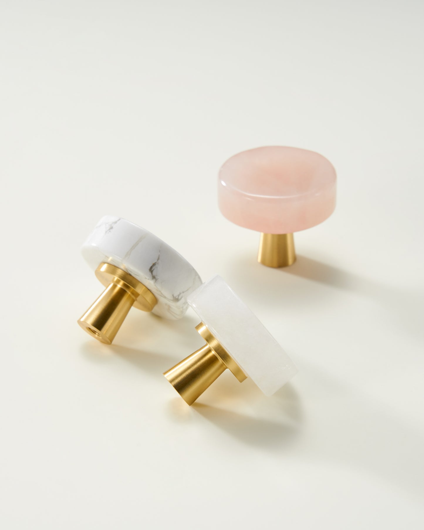 AURORA STONE & BRASS CABINET KNOB