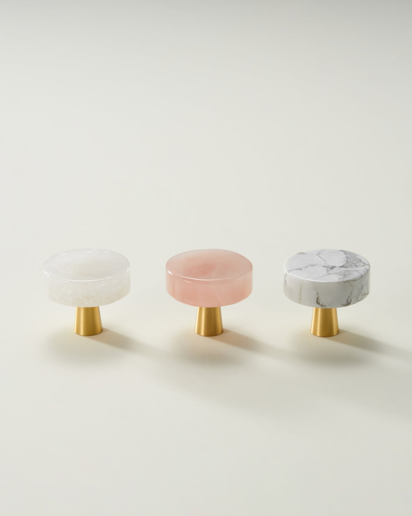 AURORA STONE & BRASS CABINET KNOB