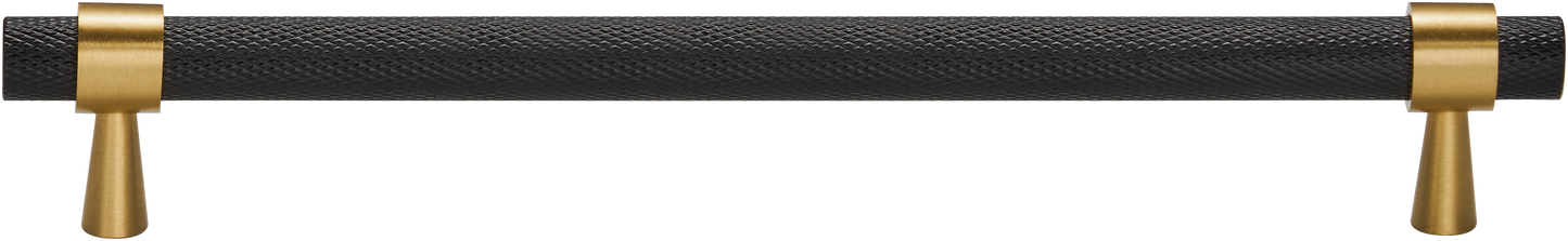 HUDSON KNURLED BLACK BRASS PULL