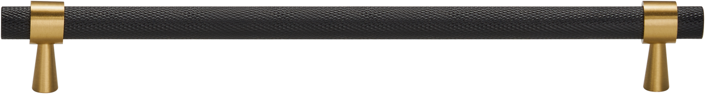 HUDSON KNURLED BLACK BRASS PULL