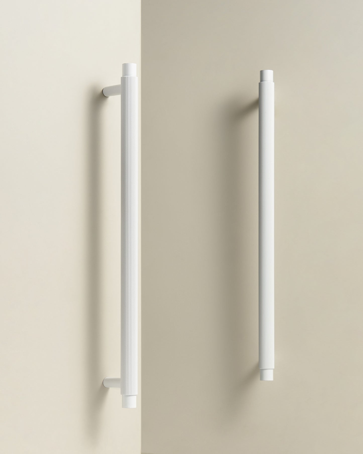 SOHO FLUTED CABINET PULL IN MATTE WHITE