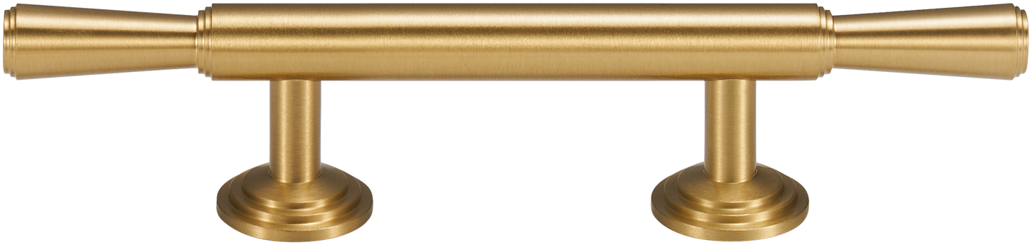 ASTORIA TAPERED CABINET PULL WITH ROSETTE ENDS