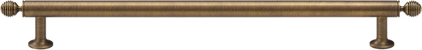 HARRINGTON BAR PULL WITH FLUTED GLOBE ENDS
