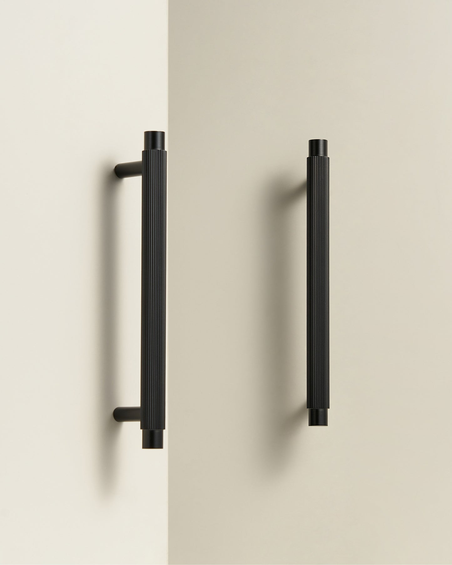 SOHO FLUTED CABINET PULL IN MATTE BLACK