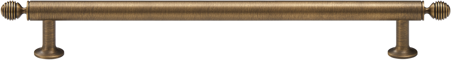HARRINGTON BAR PULL WITH FLUTED GLOBE ENDS