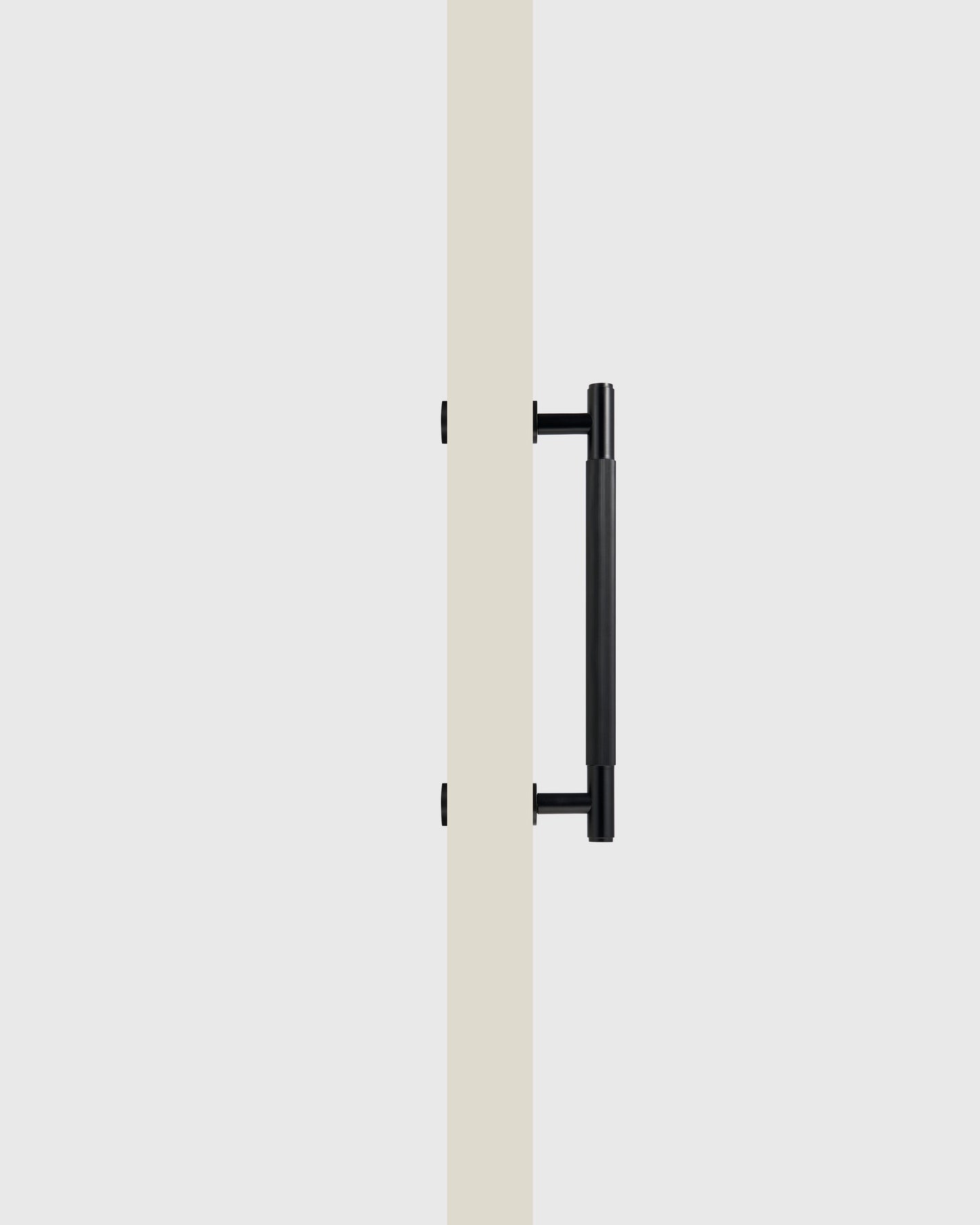 SOHO MATTE BLACK LINEAR STRIPED PULL BAR