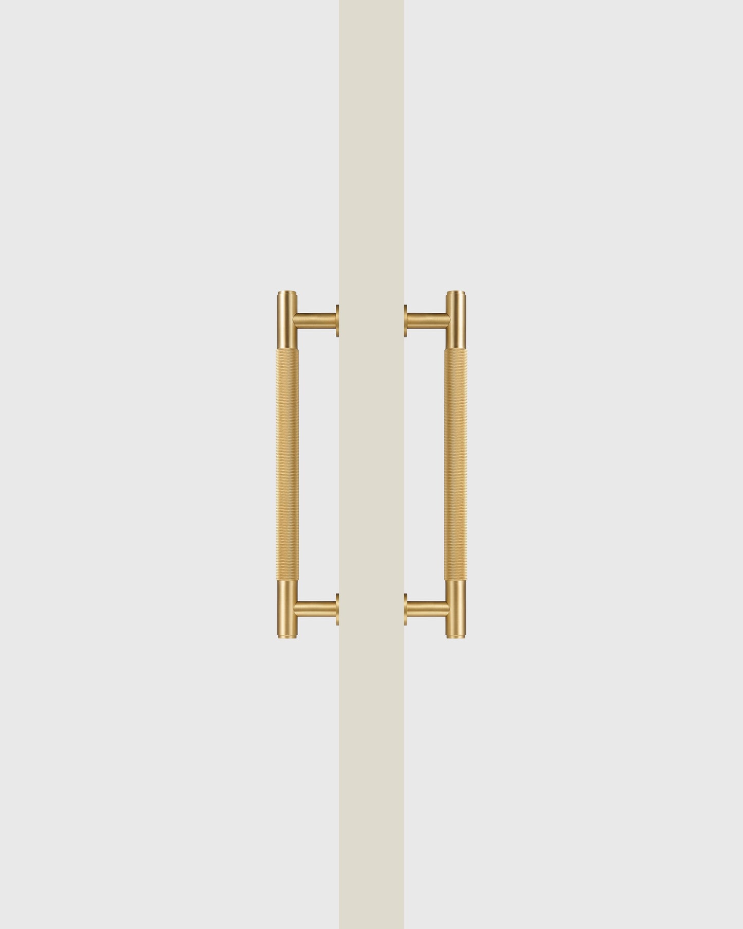 SOHO BRUSHED BRASS KNURLED DOOR PULL