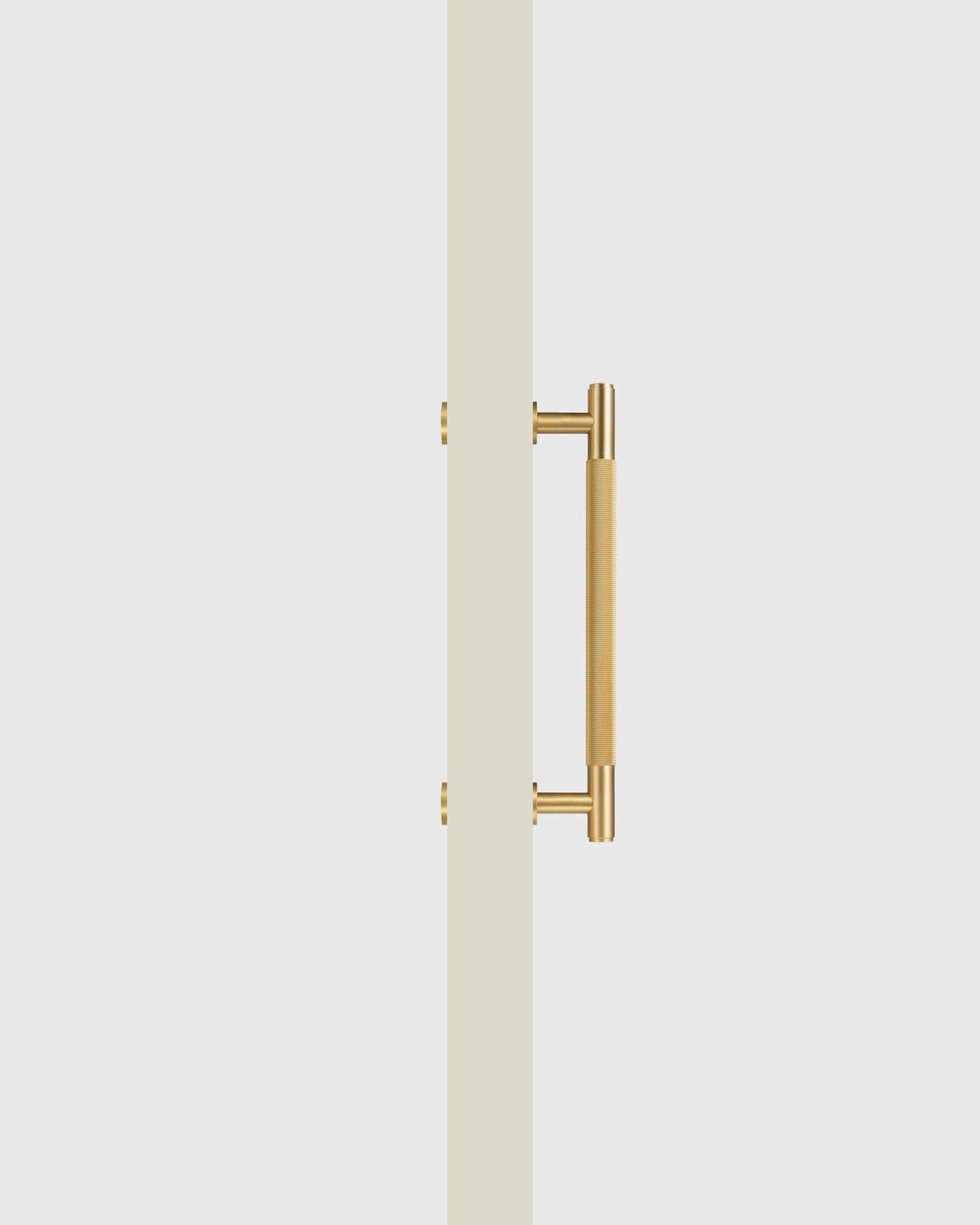 SOHO BRUSHED BRASS KNURLED DOOR PULL
