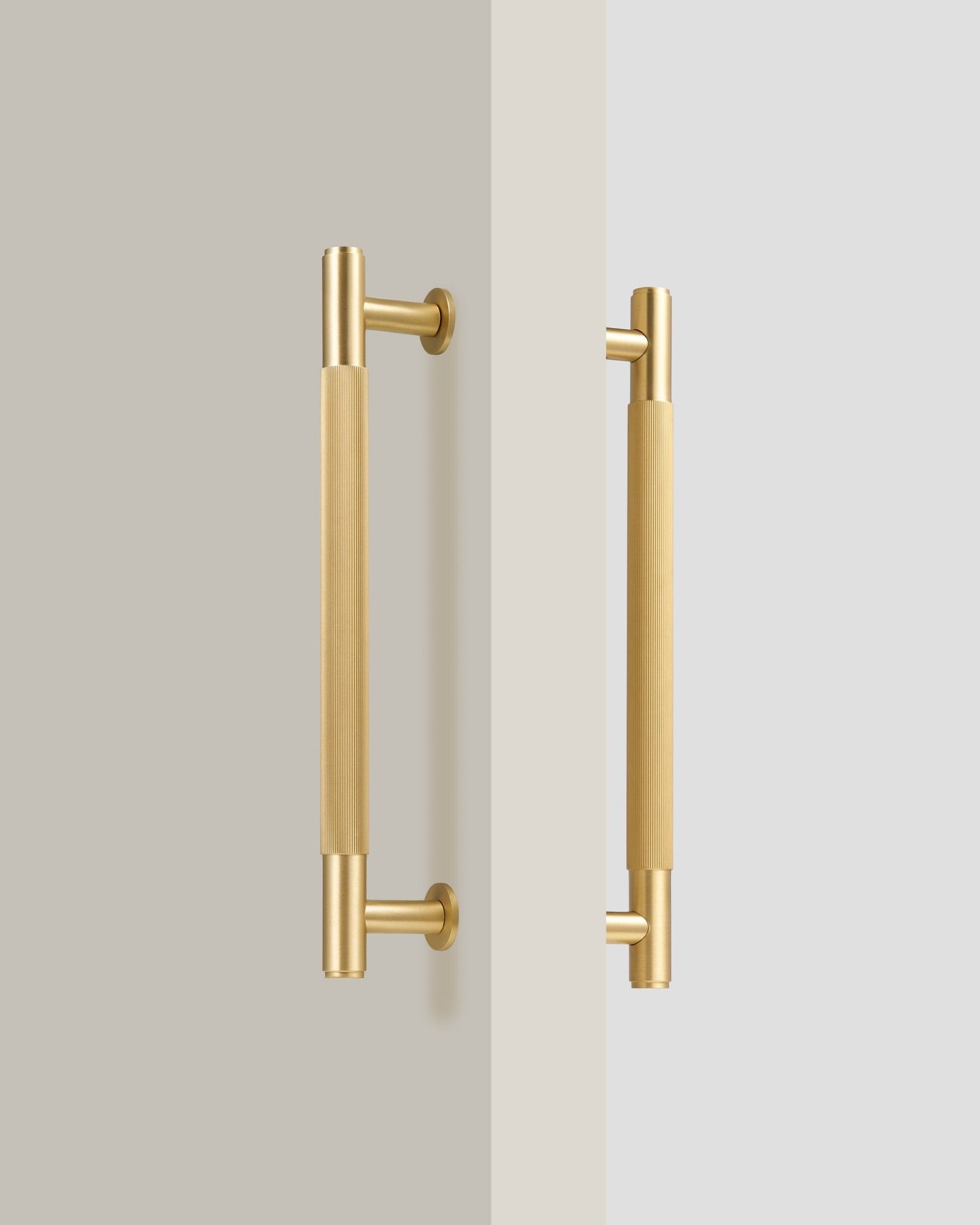 SOHO BRUSHED BRASS LINEAR STRIPED PULL BAR