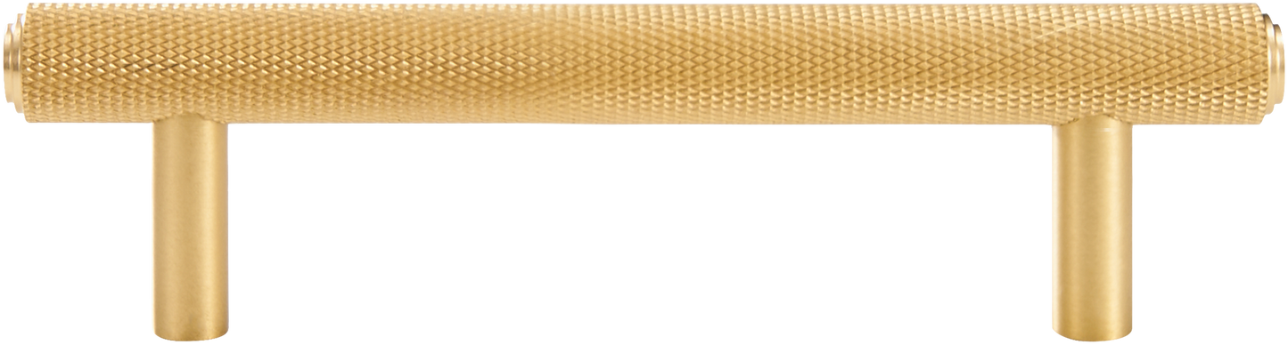 MERCER KNURLED MATTE BRASS BAR PULL