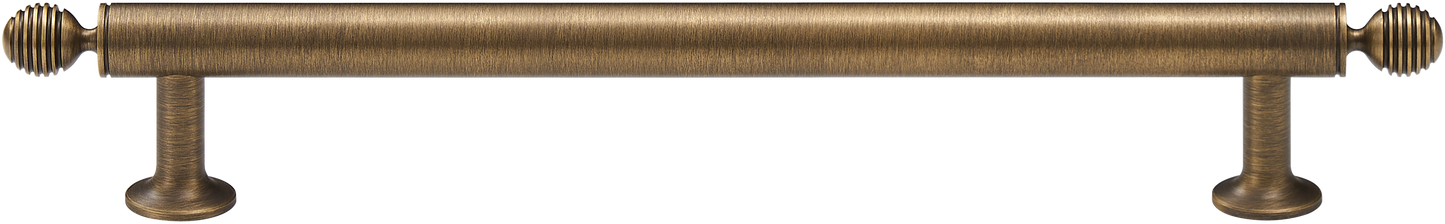 HARRINGTON BAR PULL WITH FLUTED GLOBE ENDS