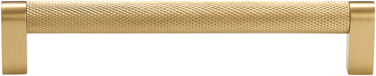 LAFAYETTE KNURLED BRASS PULL WITH CYLINDRICAL POSTS