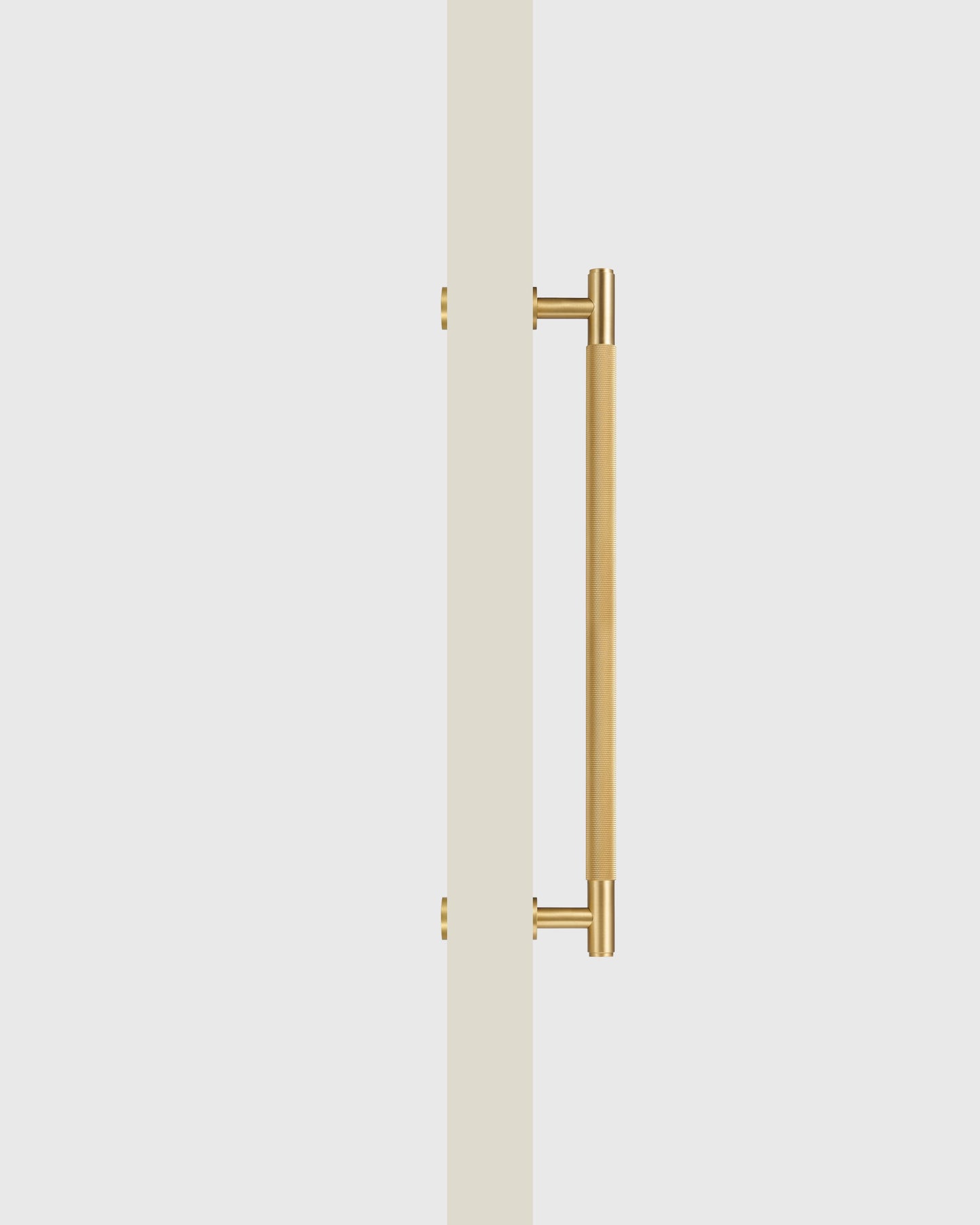 SOHO BRUSHED BRASS KNURLED DOOR PULL