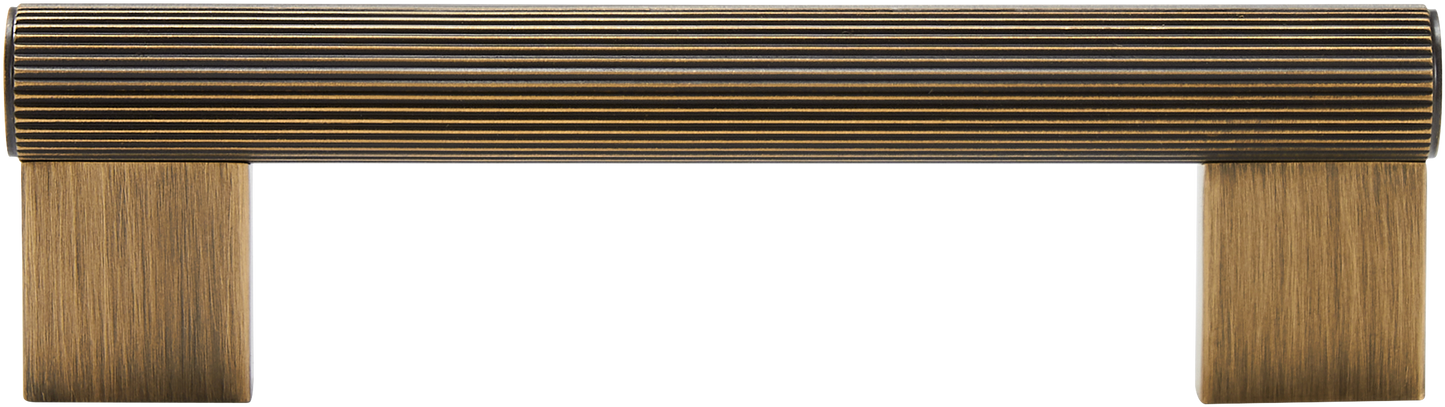 STRATTON FLUTED BRASS CABINET PULL