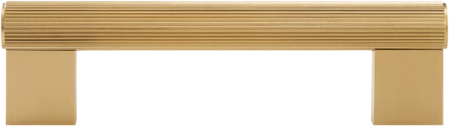STRATTON FLUTED BRASS CABINET PULL