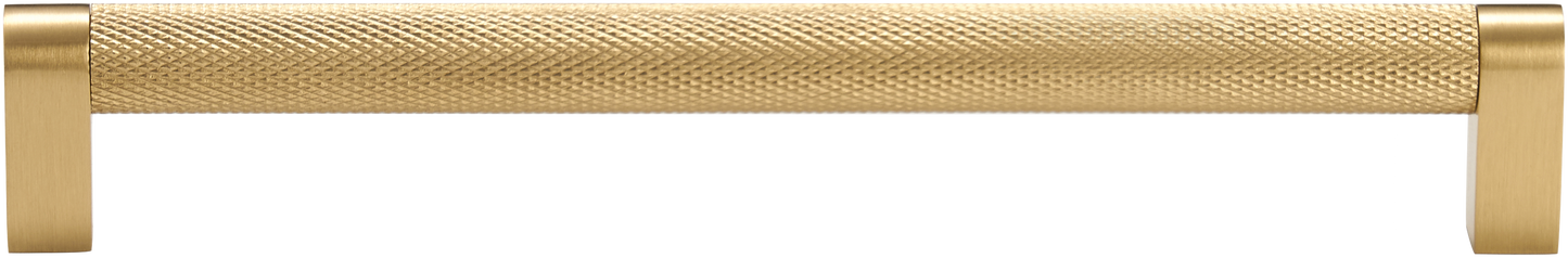 LAFAYETTE KNURLED BRASS PULL WITH CYLINDRICAL POSTS
