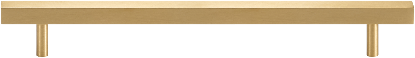 SUTTON BRUSHED BRASS SQUARE PULL COLLECTION