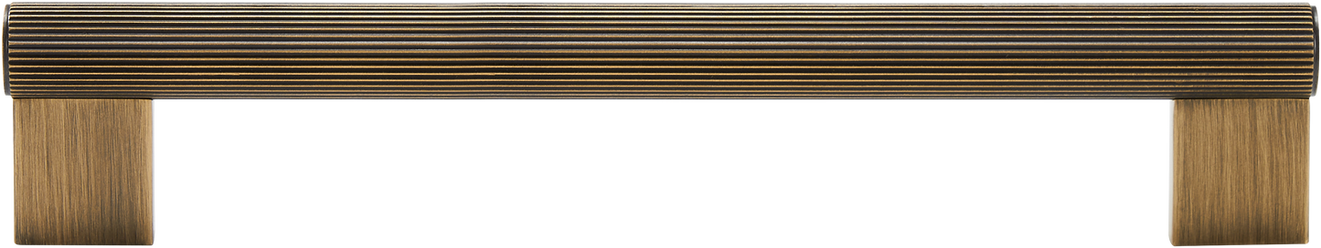 STRATTON FLUTED BRASS CABINET PULL