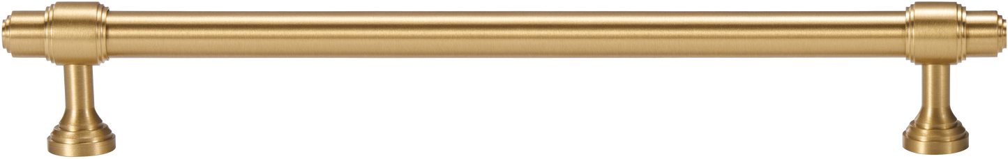 BURLINGTON TURNED-END PULL IN BRUSHED BRASS