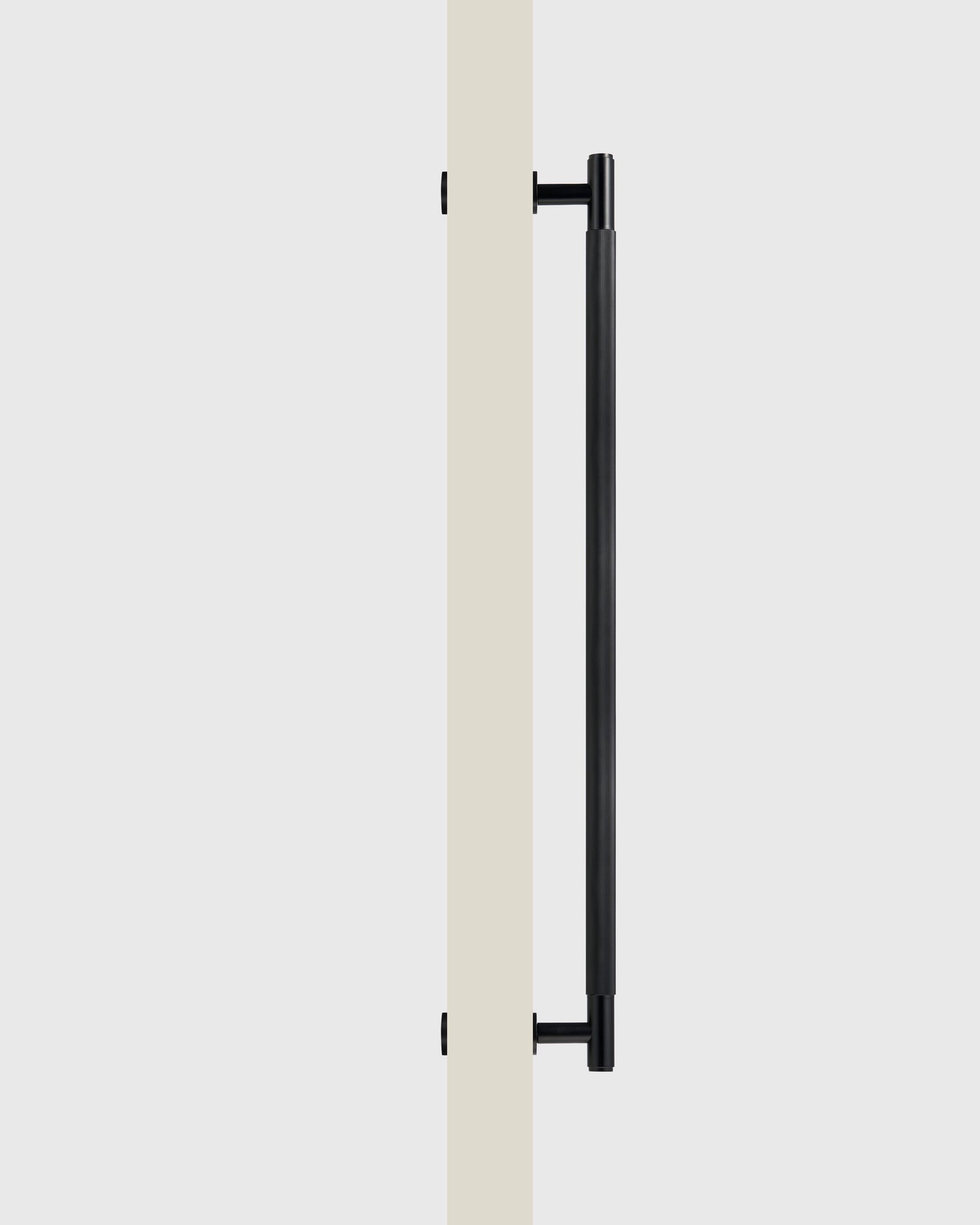 SOHO MATTE BLACK LINEAR STRIPED PULL BAR