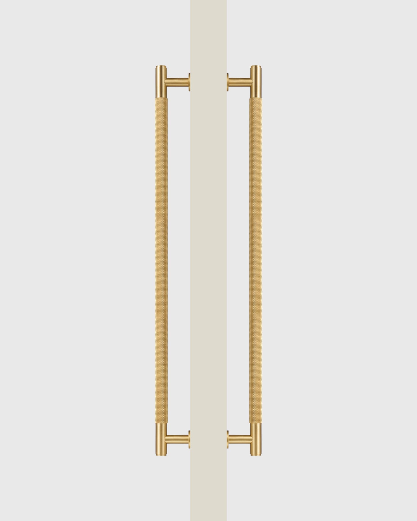 SOHO BRUSHED BRASS KNURLED DOOR PULL