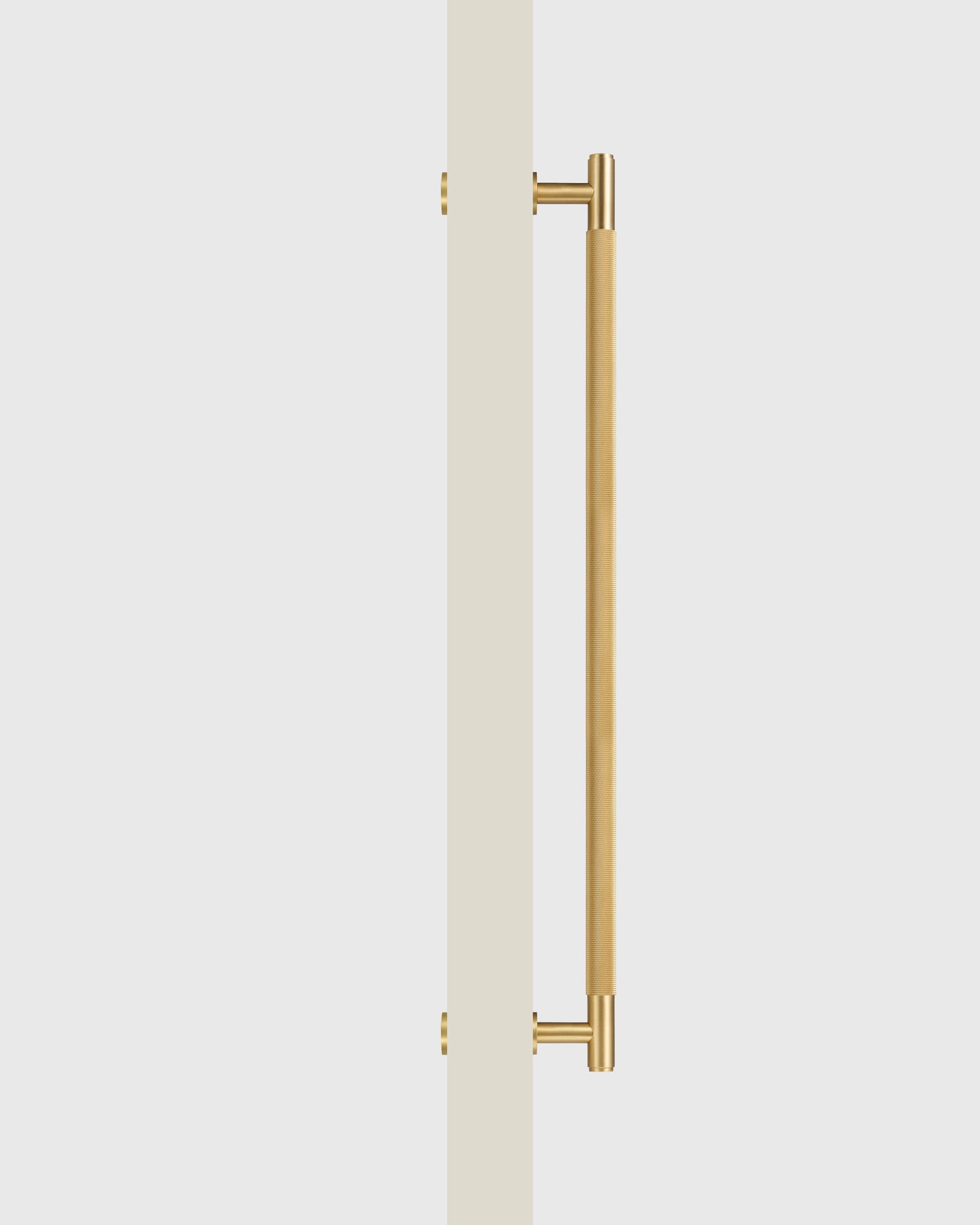 SOHO BRUSHED BRASS KNURLED DOOR PULL