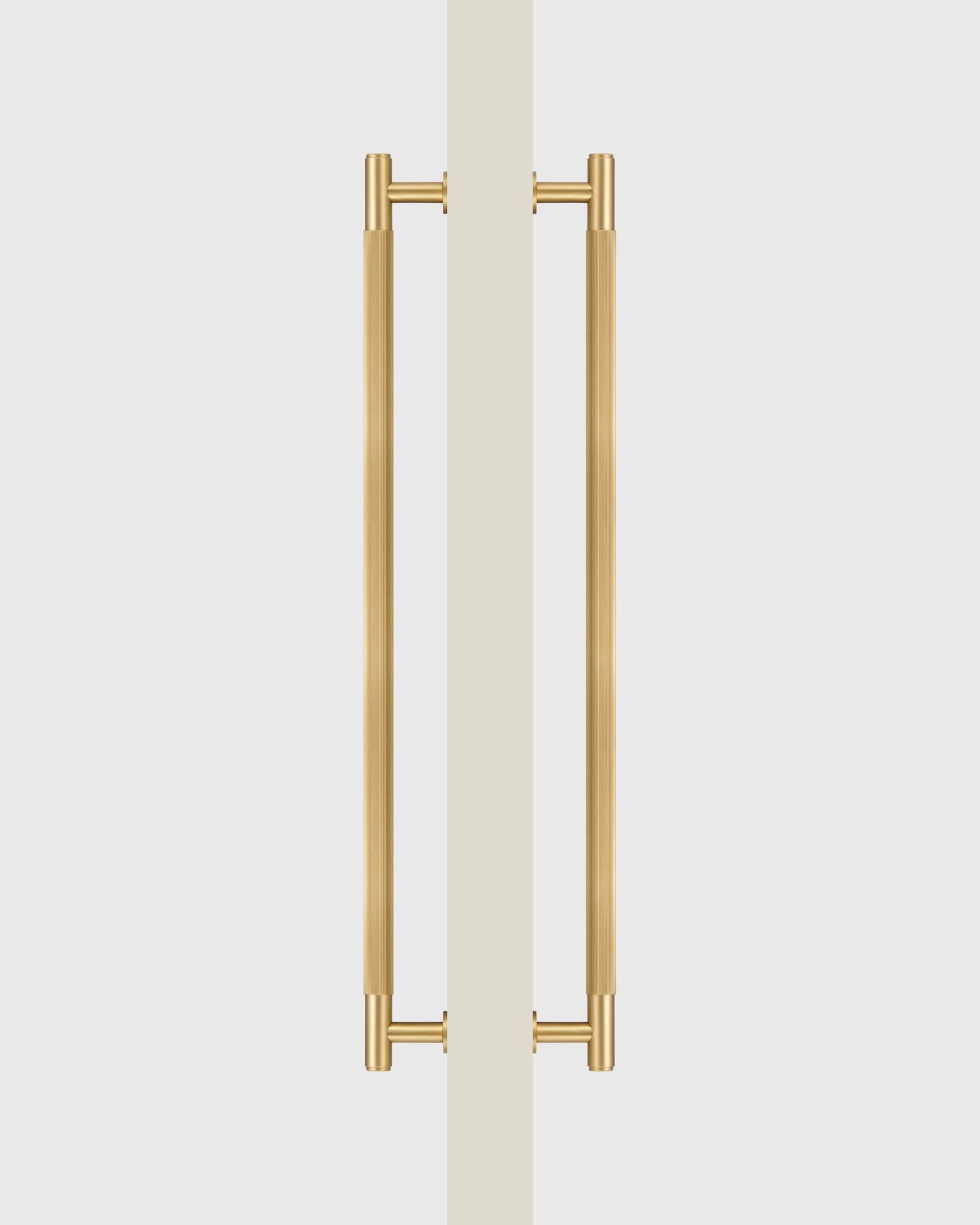 SOHO BRUSHED BRASS LINEAR STRIPED PULL BAR