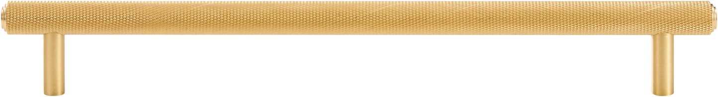 MERCER KNURLED MATTE BRASS BAR PULL