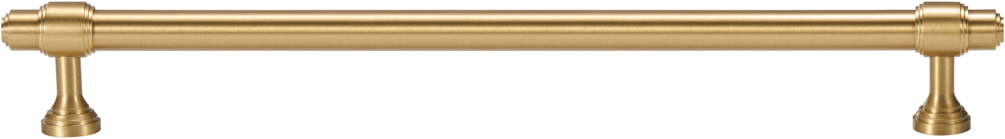 BURLINGTON TURNED-END PULL IN BRUSHED BRASS