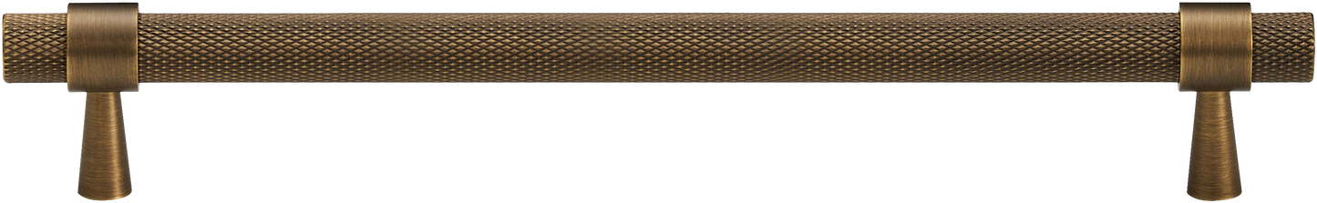 HUDSON KNURLED ANTIQUE BRASS PULL