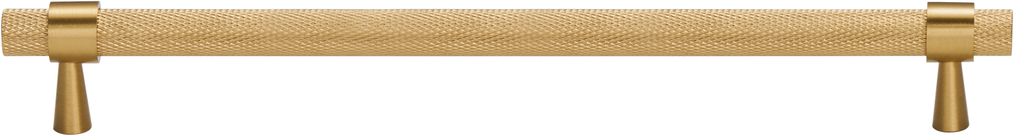 HUDSON KNURLED BRUSHED BRASS PULL