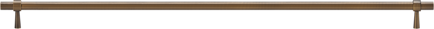 HUDSON TUBULAR BRASS CABINET PULL IN ANTIQUE BRASS