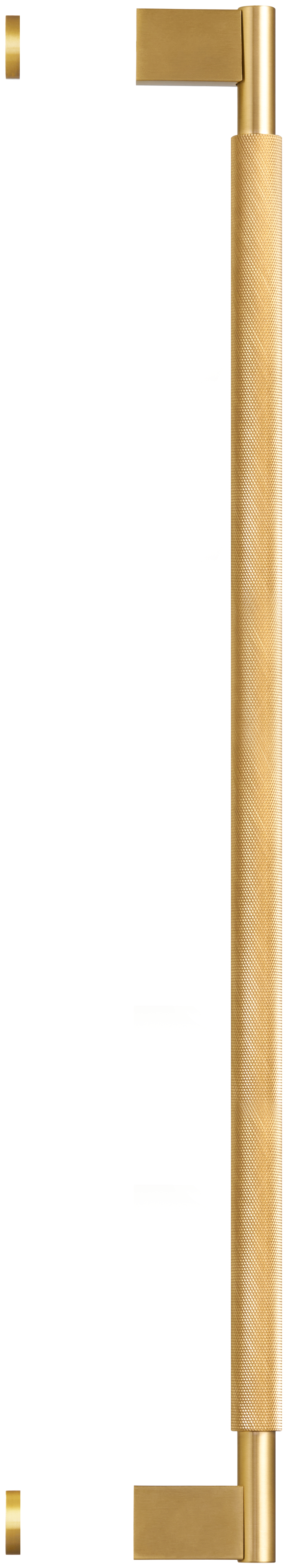 CHELSEA KNURLED APPLIANCE & DOOR PULL IN BRUSHED BRASS