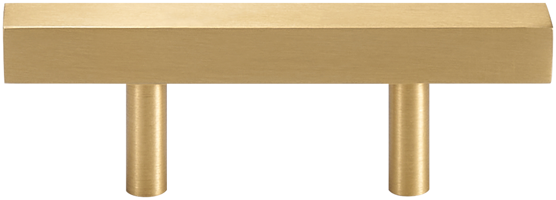 SUTTON BRUSHED BRASS SQUARE PULL COLLECTION