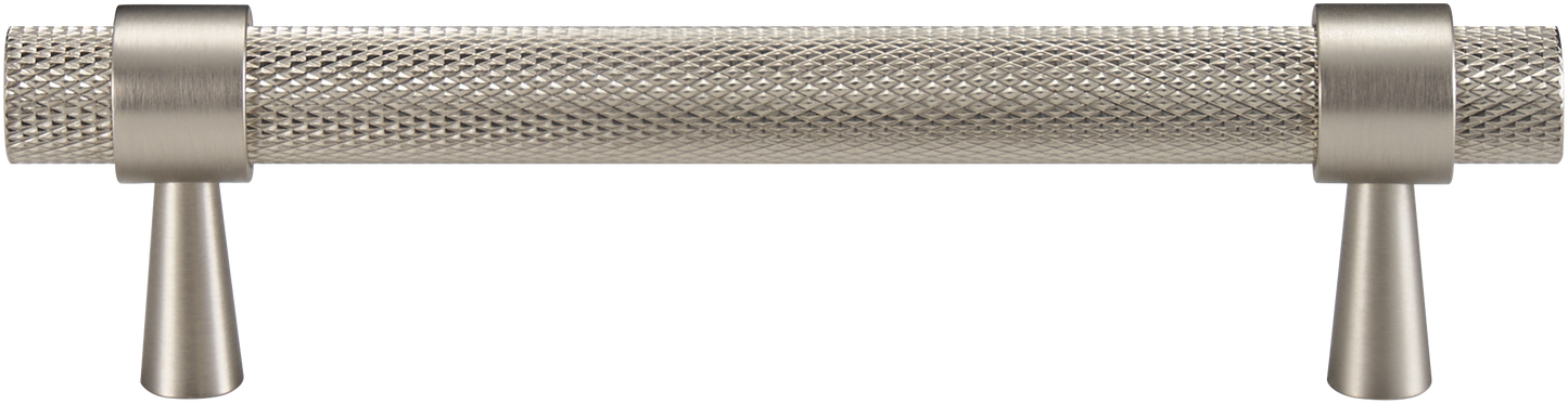 HUDSON KNURLED SATIN NICKEL PULL