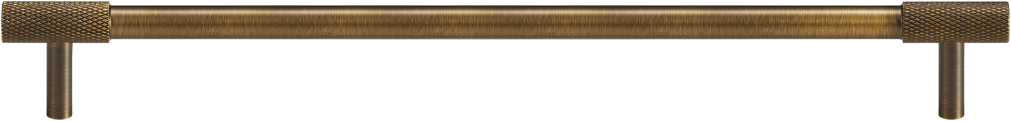 KENSWICK KNURLED CABINET PULL IN ANTIQE BRASS