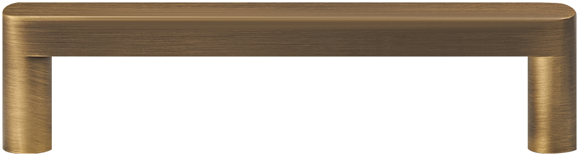 ASTOR SLIM FLAT-FRONT BRASS CABINET PULL IN ANTIQUE NICKEL