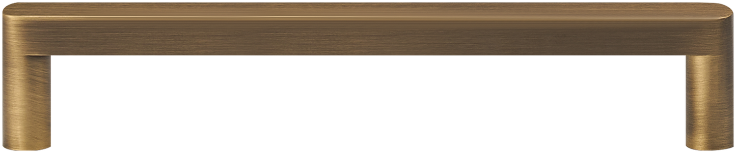 ASTOR SLIM FLAT-FRONT BRASS CABINET PULL IN ANTIQUE NICKEL