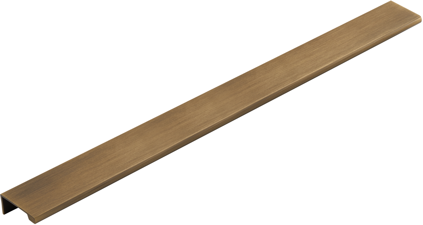 BOWERY EDGE PULL IN ANTIQUE BRASS