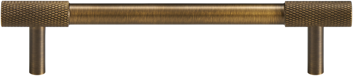 KENSWICK KNURLED CABINET PULL IN ANTIQE BRASS