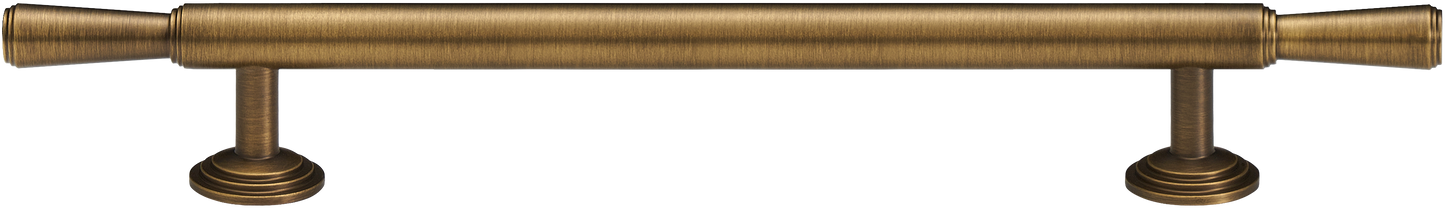 ASTORIA TAPERED CABINET PULL WITH ROSETTE ENDS