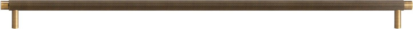 MERCER KNURLED CABINET PULL IN ANTIQUE BRASS