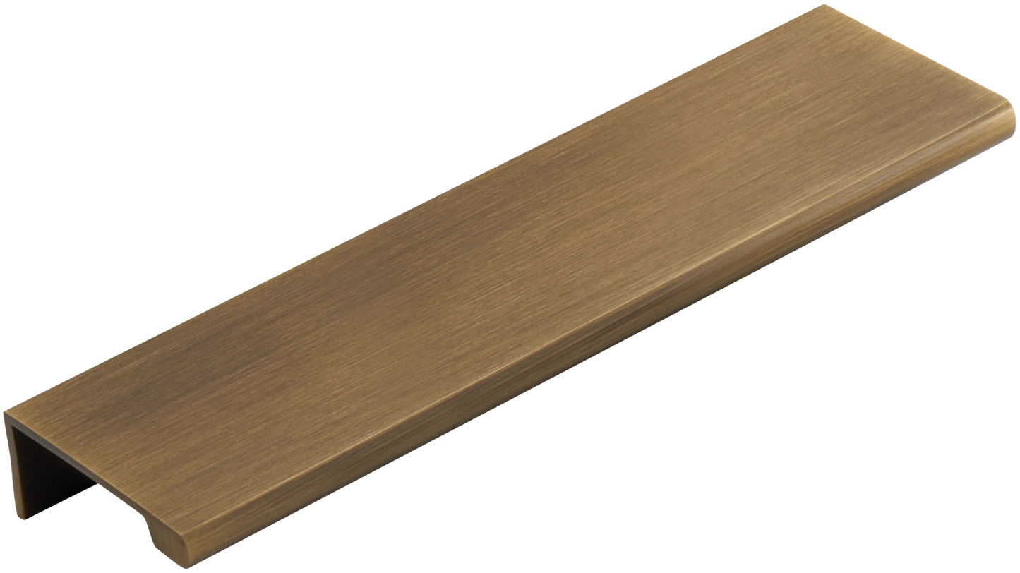 BOWERY EDGE PULL IN ANTIQUE BRASS